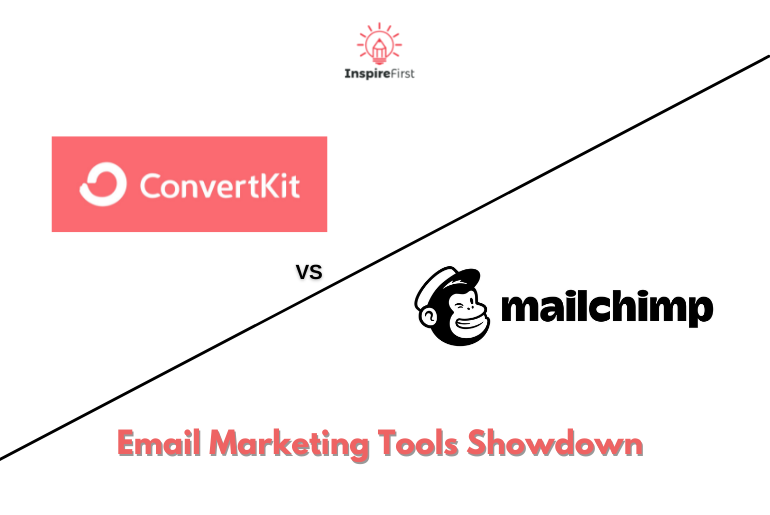 convertkit vs mailchimp logos